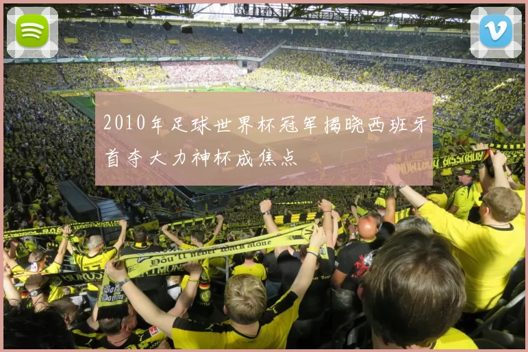 2010年足球世界杯冠军揭晓西班牙首夺大力神杯成焦点